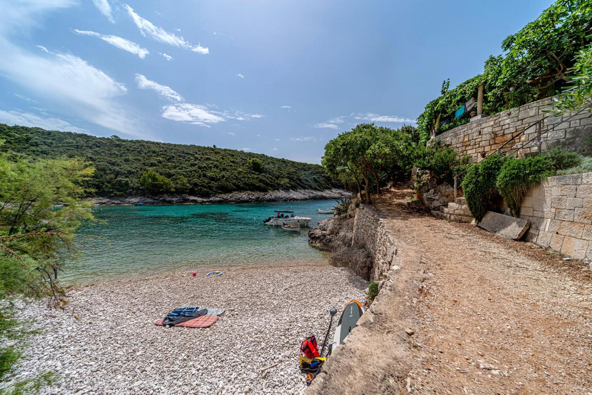 Seaside House For Families With Children Cove Rasohatica, Korcula - 4386 Lumbarda Buitenkant foto